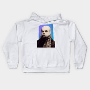 French Poet Paul Verlaine illustration Kids Hoodie